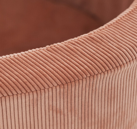 Misioo Basen z piłkami, miedziany/ ceglany, okrągły, sztruks, 90x40, 300 piłek: perłowy, jasnoróżowy, złoty