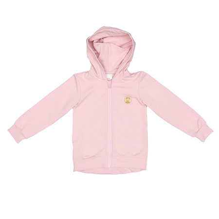 Misioo Kapuzensweatshirt mit Reißverschluss, Rosa 68/74