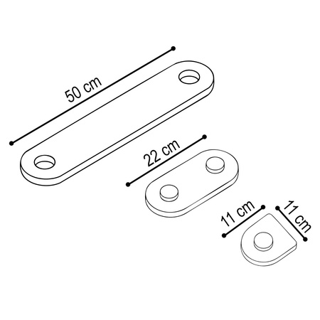MISIOO Równoważnia, ścieżka dla dzieci, biała,  Wooden Play