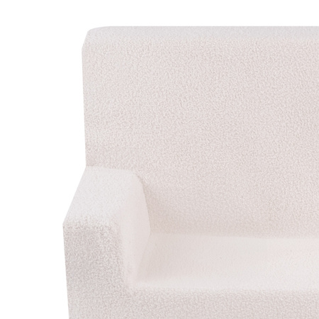 MISIOO Foldie sofa with armrests, cream lambskin