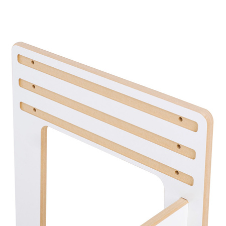 MISIOO Babystuhl + Tisch Set, weiß, SmartSeat, Holzspiel