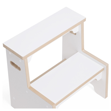 MISIOO Hocker, Kindertritthocker, Küchenhelfer - weiß, Holzspiel