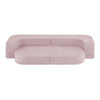 MISIOO Sofa Bed Foldie, jasny róż, sztruks premium