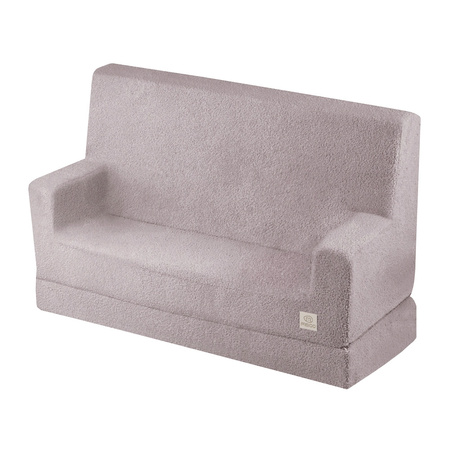 MISIOO Sofa z podłokietnikami Foldie, szary baranek