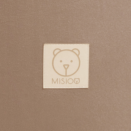 MISIOO Trockenbecken, 90x40 cm, rund, gold (beige), Samt, Samt