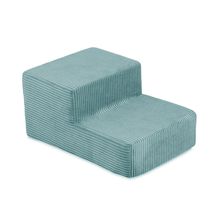 MISIOO Mini-Spielplatz (+Pool und 100 Bälle:Perle, Silber), blau, Premium-Cord