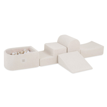 MISIOO Mini playground (+pool and 100 balls), cream lambskin