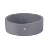 MISIOO Suchy basen, okrągły, 90x30 cm, szary, outdoor, wodoodporny
