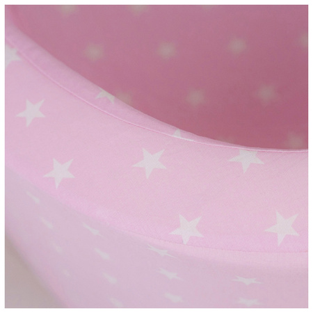 MISIOO Sessel, rosa mit weißen Sternen, smart (Baumwolle)