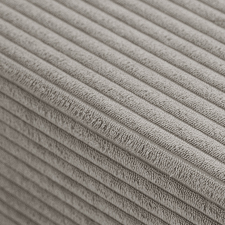 MISIOO Materac duży z zagłówkiem Foldie, beżowy sztruks premium