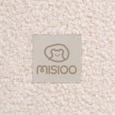 MISIOO Foldie Sofa mit Armlehnen, cremefarbenes Lammfell