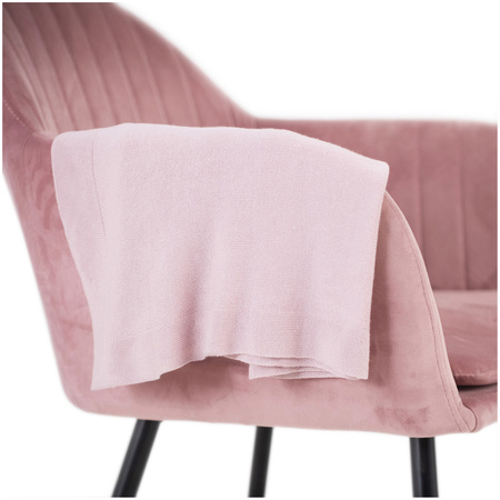 MISIOO Kocyk bambusowy dla dzieci 80x90 cm, Pudrowy różowy