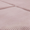MISIOO flower mat, 115x115x5cm, light pink, premium corduroy, fluffy flower