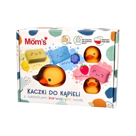 Mom's Care Badeentchen mit Wasserfarbentabletten zum Spielen