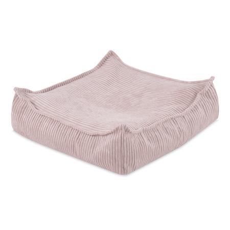 MISIOO Sitzsack, 60x60 cm, Bodenkissen, hellrosa, Premium Cord