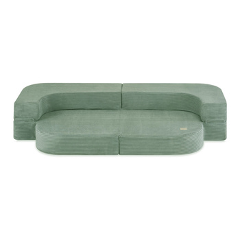 MISIOO Sofa Bed Foldie, zielony sztruks premium