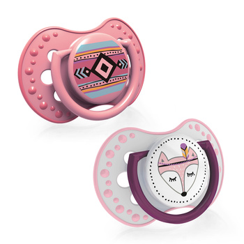 Smoczki Lovi dynamiczne silikon 2 sztuki 3 m + Indian Summer Girl Smoczek