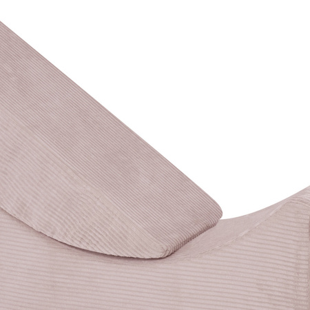 Kinder Chaiselongue Faltbare Schaumstoff Spielplatz Rosa Cord 145x35x45cm