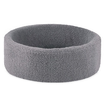 MISIOO Trockenpool, 90x30 cm, rund, grau, Premium, Boucle