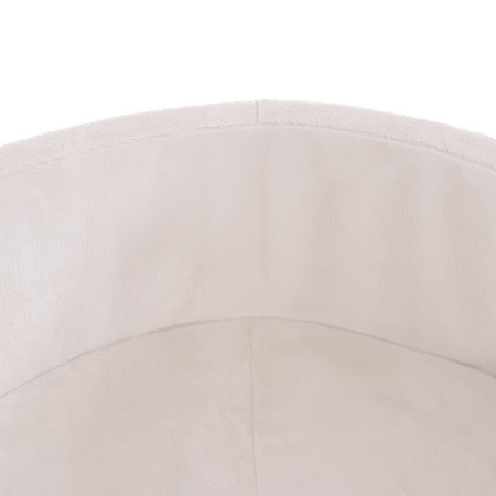 MISIOO Suchy basen, 90x30 cm, okrągły, kremowy, polar