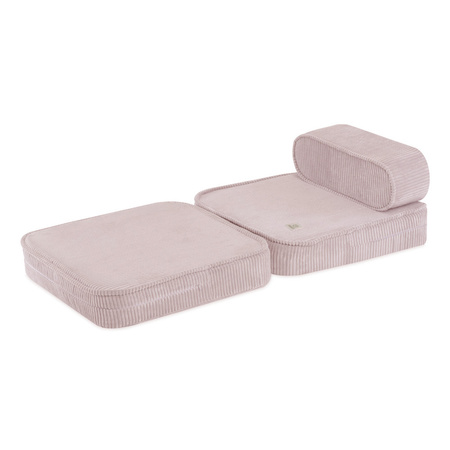 MISIOO Sessel, 150x60x25 cm, hellrosa, Premium-Cord