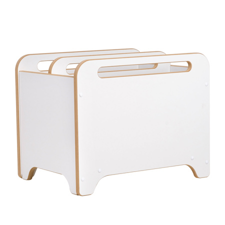 MISIOO Skrzynia na zabawki, organizer, biały, Wooden Play