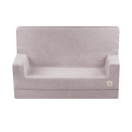 MISIOO Sofa z podłokietnikami Foldie, szary baranek