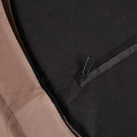 MISIOO Suchy basen, 90x40 cm, okrągły, złoty (beżowy), velvet