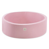 MISIOO Spielplatz Bällebad 90x30 + Stufe (+200 Bälle: pearl, silver, light pink pearl), rosa, smart