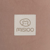 MISIOO Bällebad, beige, rund, Samt, 90x30, 200 Bälle: perlmutt, gold, transparent