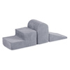MISIOO Plac zabaw 3 elementy, szary, sztruks premium