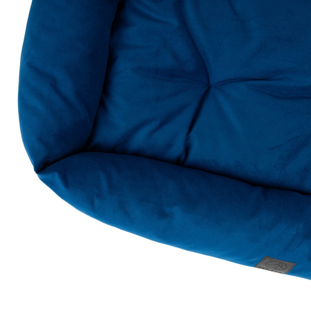 Couch Bett Velvet navy blau 75x55cm