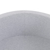 Misioo Bällebad, hellgrau, rund, Baumwolle smart, 90x40, 300 Bälle: pearl, hellblau, silber