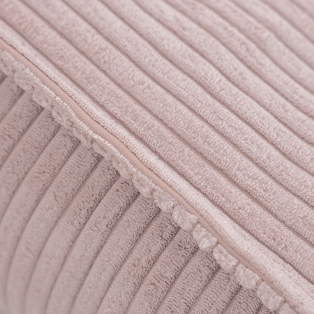 MISIOO pouf, 60x60 cm, floor cushion , light pink , premium corduroy