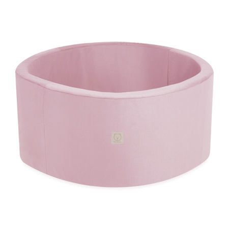 MISIOO Suchy basen, 90x40 cm, okrągły, różowy, velvet