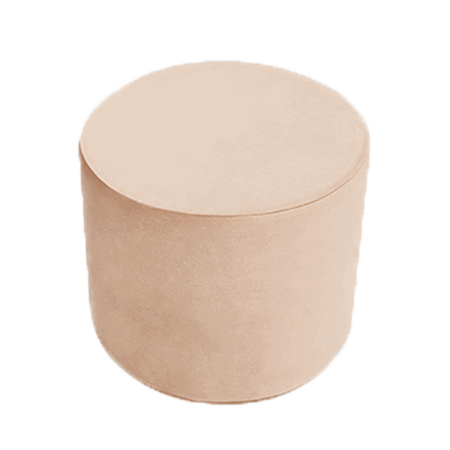 MISIOO Hocker, 40x30 cm, rund, gold (beige)