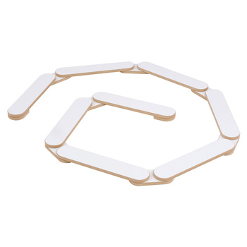 MISIOO Równoważnia, ścieżka dla dzieci, biała,  Wooden Play