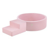 MISIOO Playground Dry Pool 90x30 + step (+200 balls: pearl, silver, light pink pearl), pink, smart