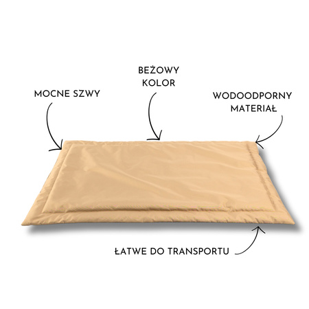 Dog Mat Waterproof Beige