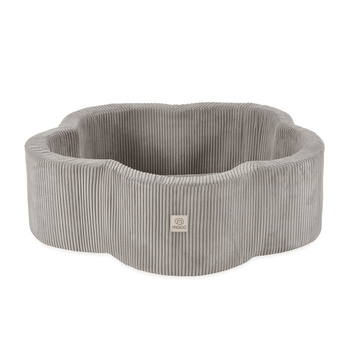 MISIOO Bällebad, 95x30, beige, Premium-Cord, Floral Fun Zone