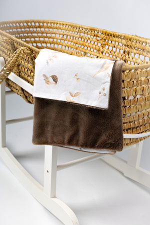 LAMA LOVE Kocyk dla niemowląt, 65x100, Wróbelki