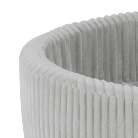 MISIOO Dry Pool, 90x30 cm, round, Gray, Puffy Lamell