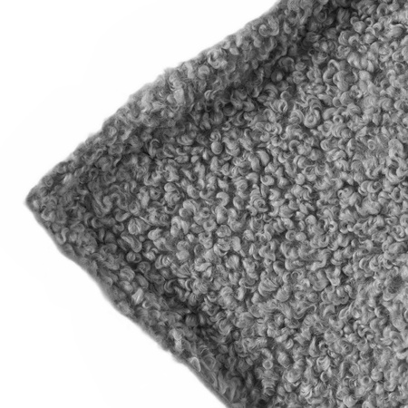 MISIOO Pouf, 60x60 cm, Bodenkissen, grau, Boucle Premium