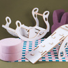 MISIOO Babywippe mit Sitzbank, weiß, Wooden Play