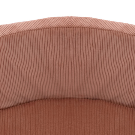 Misioo Basen z piłkami, miedziany/ ceglany, okrągły, sztruks, 90x40, 300 piłek: perłowy, jasnoróżowy, złoty