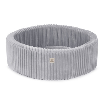 MISIOO Trockenbecken, 90x30 cm, rund, grau, Puffy Lamell
