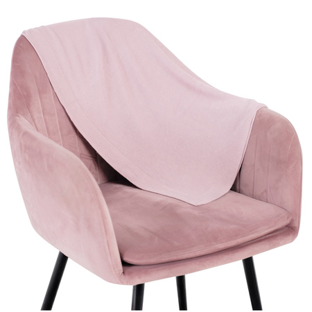 MISIOO Kocyk bambusowy dla dzieci 80x90 cm, Pudrowy różowy