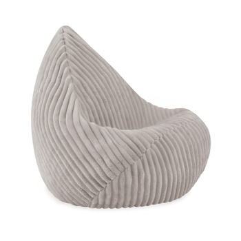 MISIOO Fotel worek Sako dla dzieci, beżowy, Puffy Lamell, rozmiar S (85x80x75)