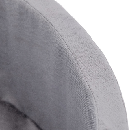 MISIOO Suchy basen, 90x30 cm, okrągły, jasnoszary, eco