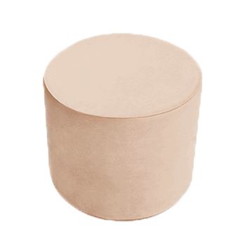 MISIOO Hocker, 40x30 cm, rund, gold (beige)